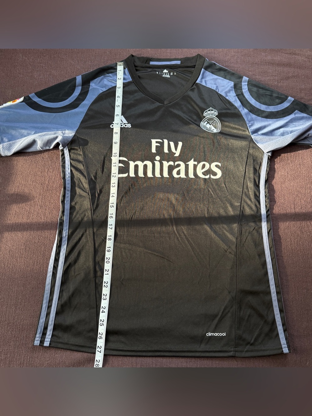 Adidas Real Madrid Ronaldo #7 Black Soccer Jersey Men’s M - Picture 7 of 7